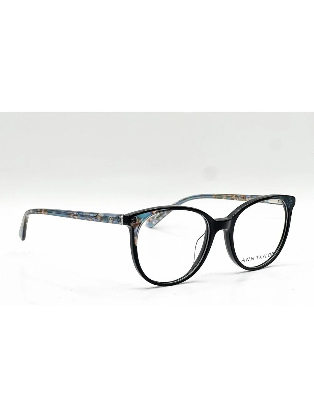 Ann Taylor At345 C01 Black/Teal Tortoise Authentic Eyeglasses 51-17-135